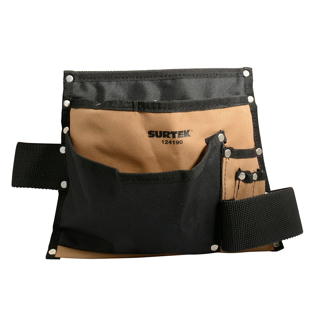 PORTAHERRAMIENTAS CON 7 BOLSILLOS DE TELA CON CINTO SURTEK