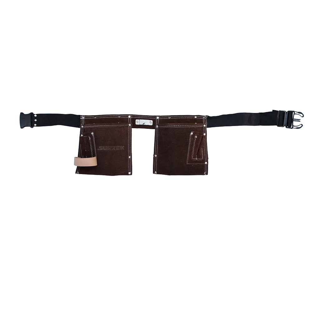 PORTAHERRAMIENTAS CON 10 BOLSILLOS DE CUERO CON CINTO SURTEK