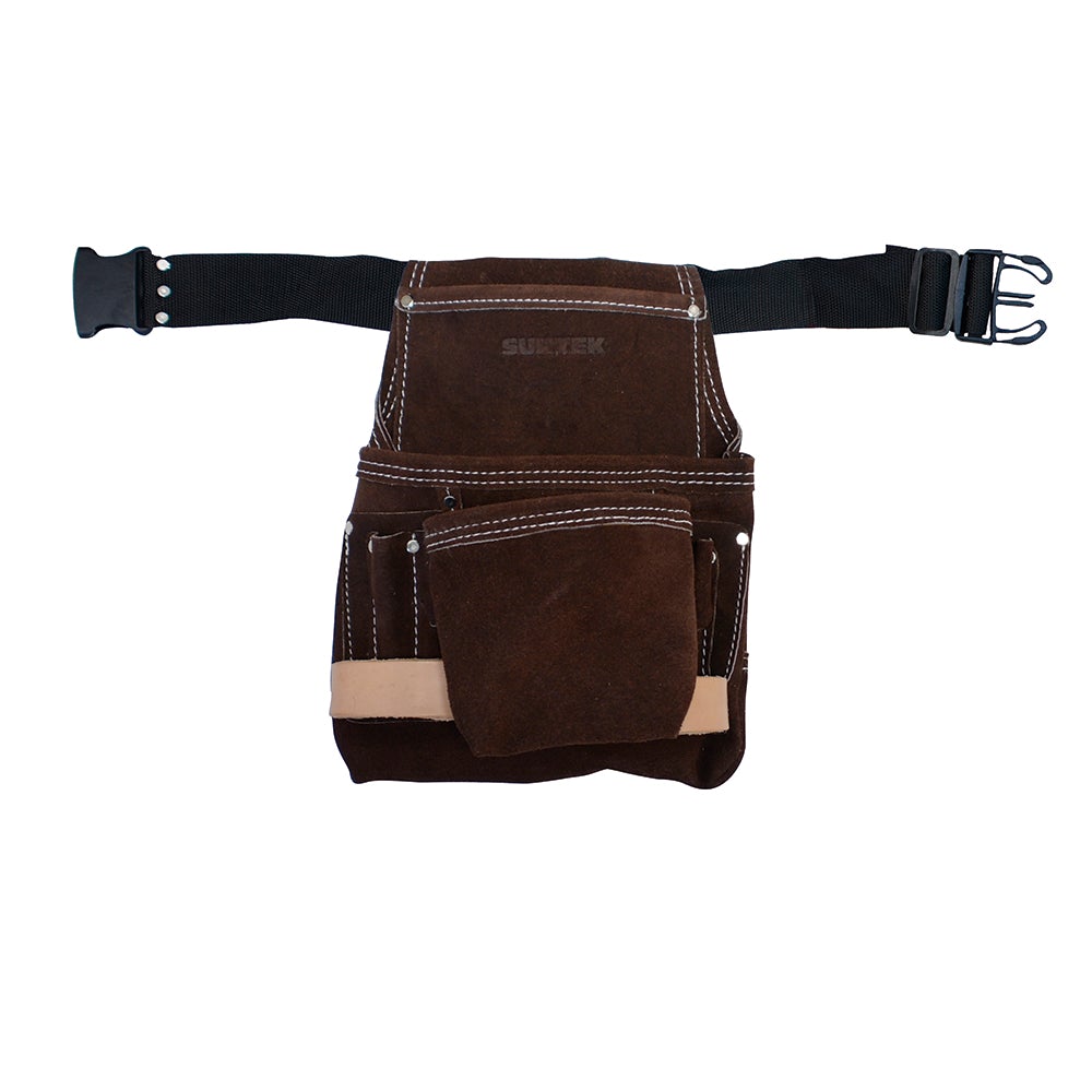 PORTAHERRAMIENTAS CON 6 BOLSILLOS DE CUERO SURTEK