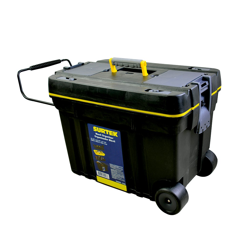 ORGANIZADOR MÓVIL PLÁSTICO CON 2 CHAROLAS 14" X 24" SURTEK