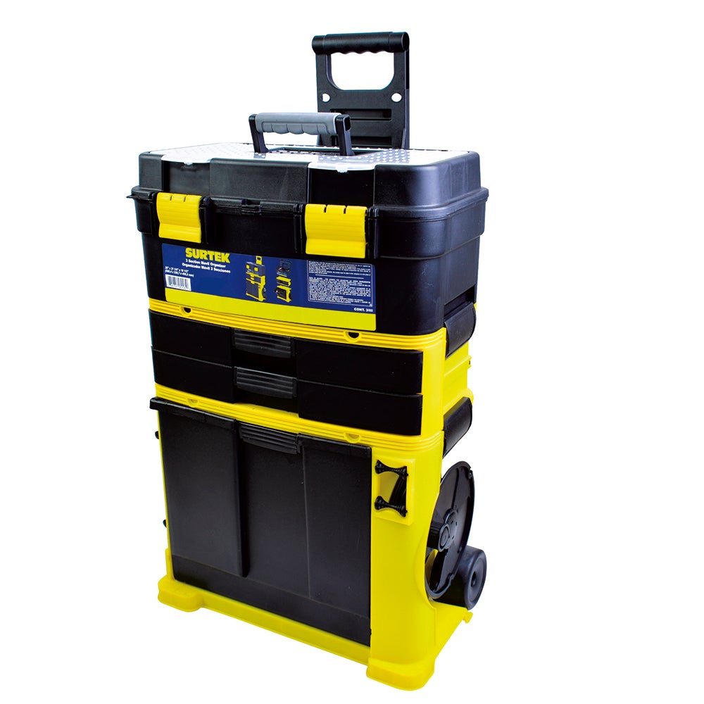 ORGANIZADOR MÓVIL PLÁSTICO 12" X 19" 3 NIVELES SURTEK