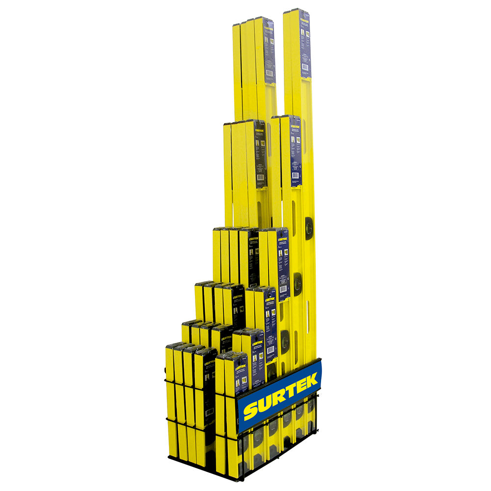 RACK CON NIVELES DE ALUMINIO, 37 PIEZAS SURTEK