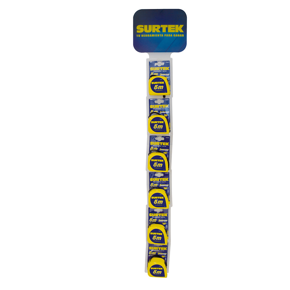 TIRA DE IMPULSO CON FLEXÓMETROS INVENCIBLES DE 5 M, 13 PIEZAS SURTEK