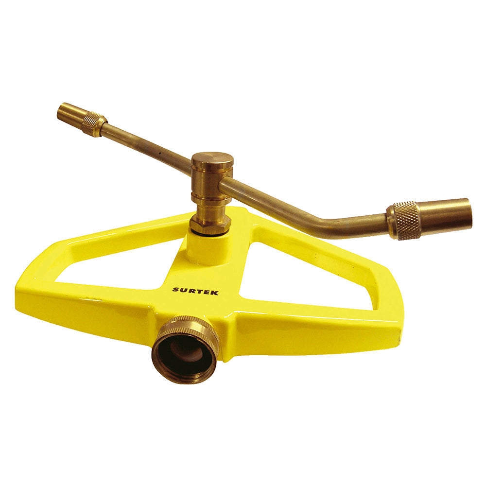 ASPERSOR ESTACIONARIO DE 2 BRAZOS CON BASE METÁLICA 3/4" GHT SURTEK