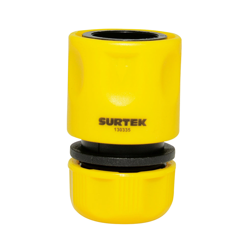 JUEGO DE CONECTORES PARA MANGUERA DE RIEGO CON SISTEMA CLICK 3/4" GHT, 2 PIEZAS SURTEK