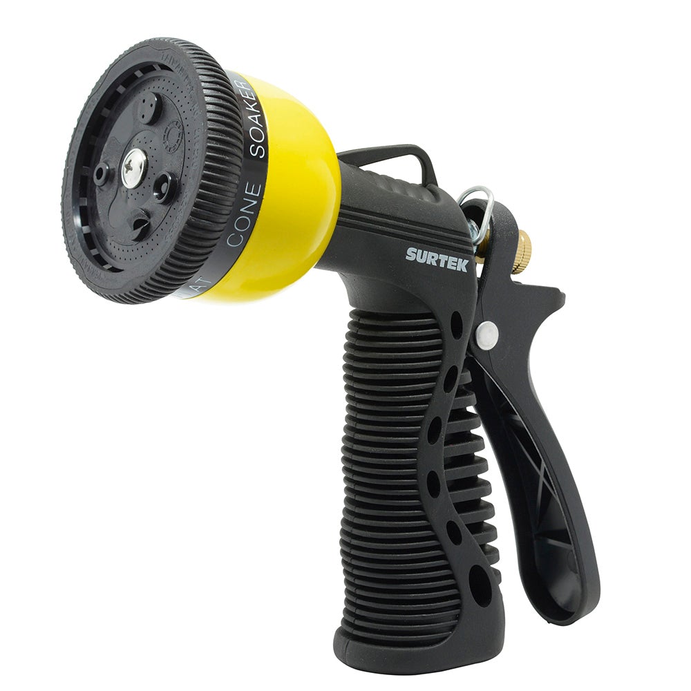 PISTOLA PARA RIEGO CON RECUBRIMIENTO DE PVC CON 7 FUNCIONES 3/4" GHT SURTEK