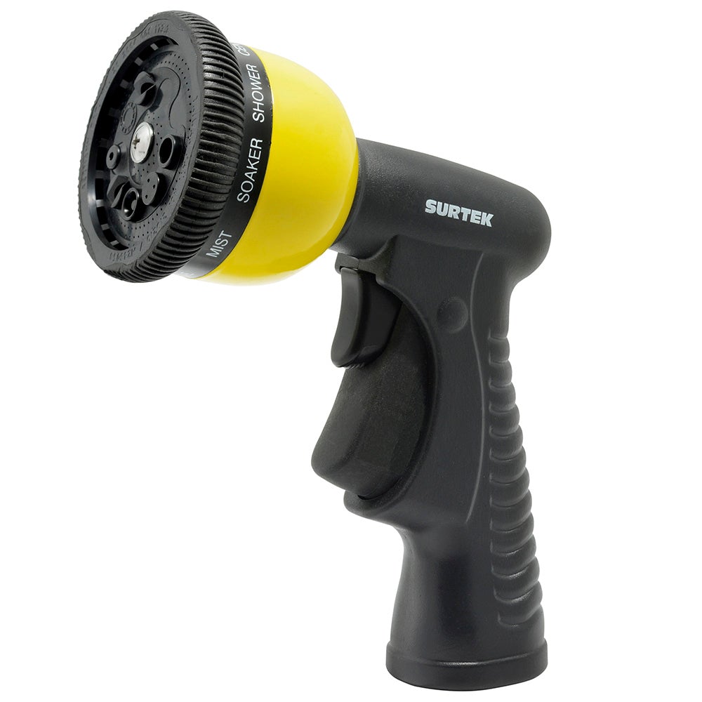 PISTOLA PARA RIEGO CON RECUBRIMIENTO DE PVC CON 9 FUNCIONES 3/4" GHT SURTEK