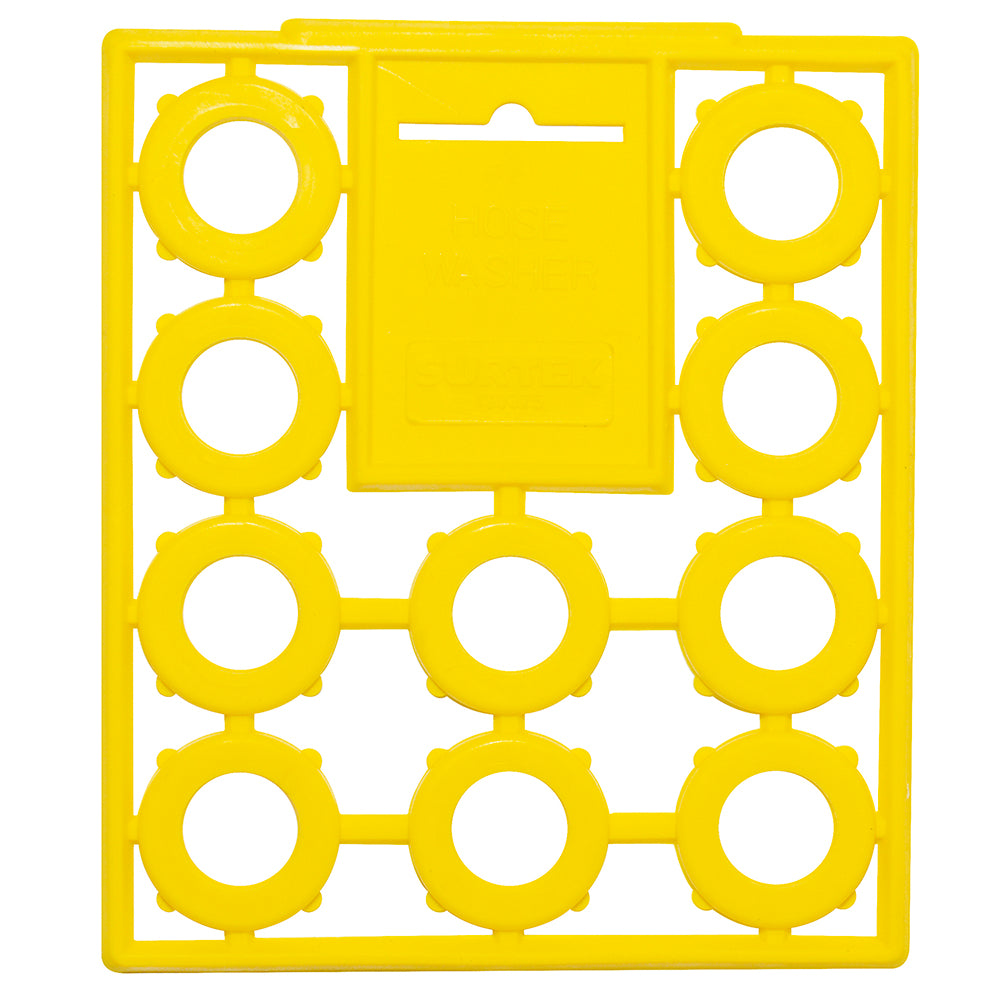 JUEGO DE EMPAQUES DE HULE PARA CONECTOR PARA MANGUERA DE RIEGO, 10 PIEZAS SURTEK