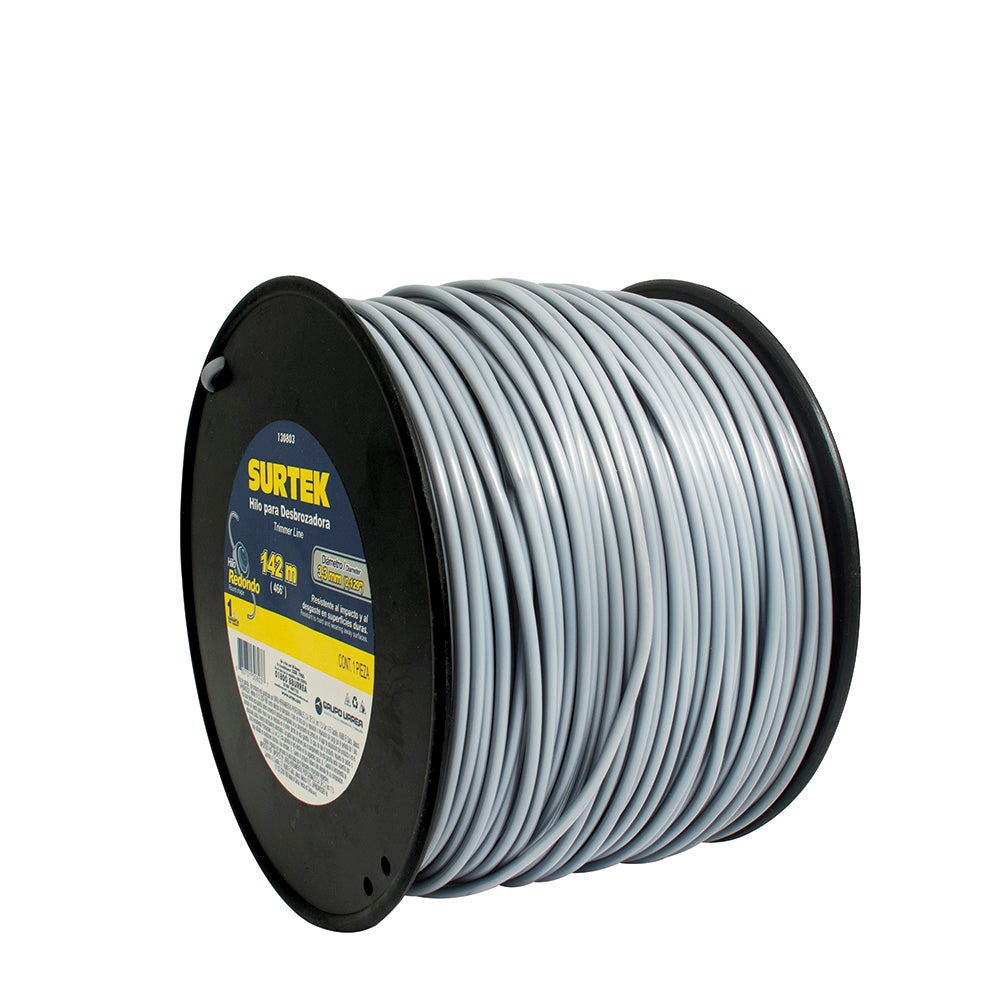 NAILON PARA DESBROZADORA EN CARRETE, 3.3 MM X 142 M SURTEK