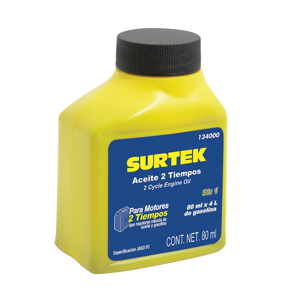 ACEITE SEMI SINTÉTICO DOS TIEMPOS 50:1, 80 ML SURTEK