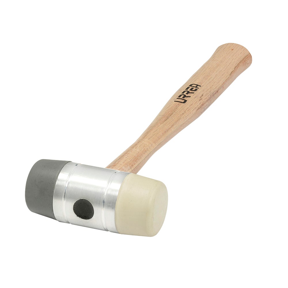 MARTILLO CON TAPAS PLÁSTICAS INTERCAMBIABLES CON MANGO DE MADERA DE 16", 13 OZ URREA
