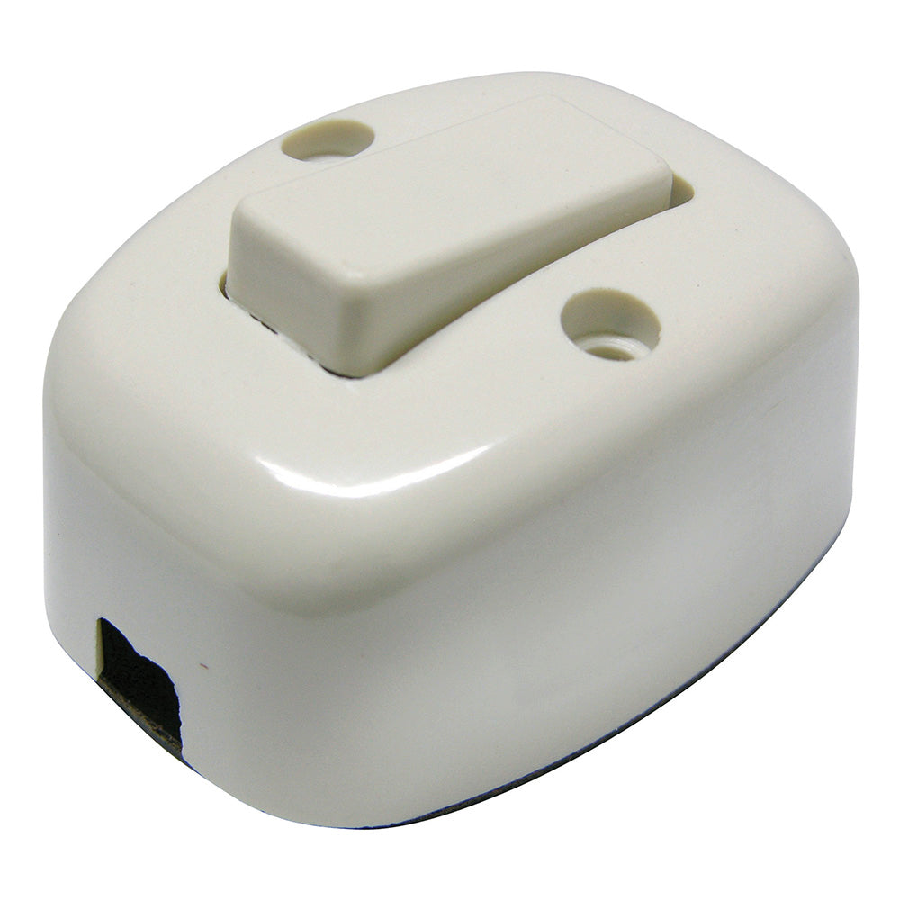 APAGADOR SENCILLO VISIBLE OVAL, LÍNEA DE SOBREPONER SURTEK