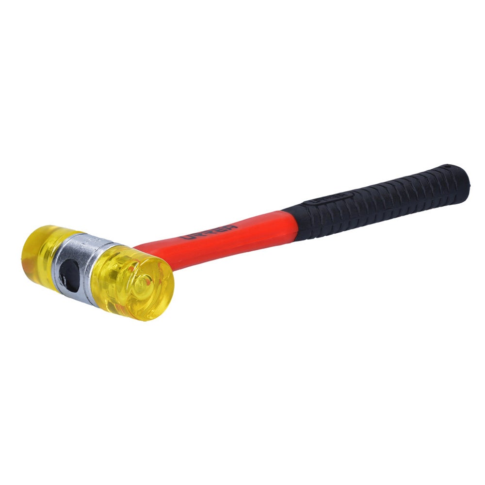 MARTILLO CON TAPAS PLÁSTICAS CON MANGO DE FIBRA DE VIDRIO DE 11-1/4", 13 OZ URREA
