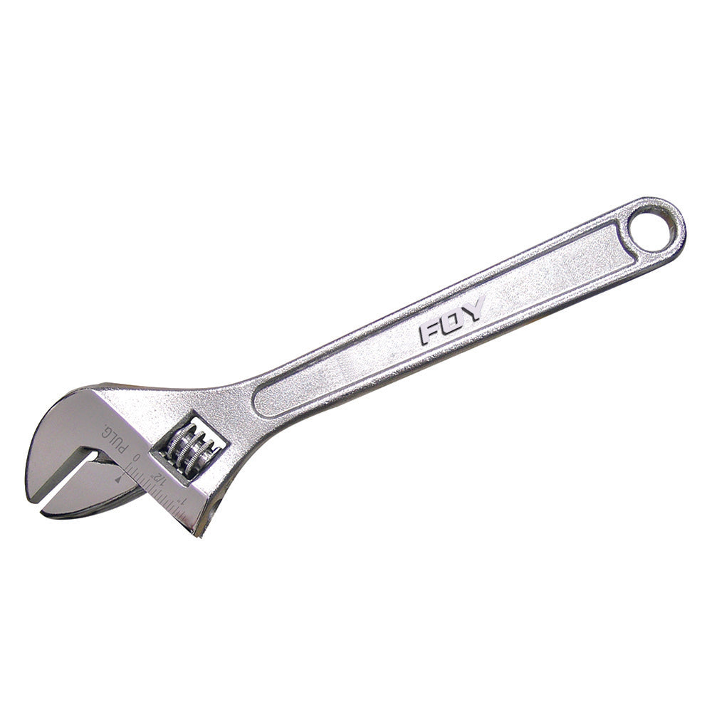 LLAVE AJUSTABLE CROMADA 10" USO DOMÉSTICO FOY