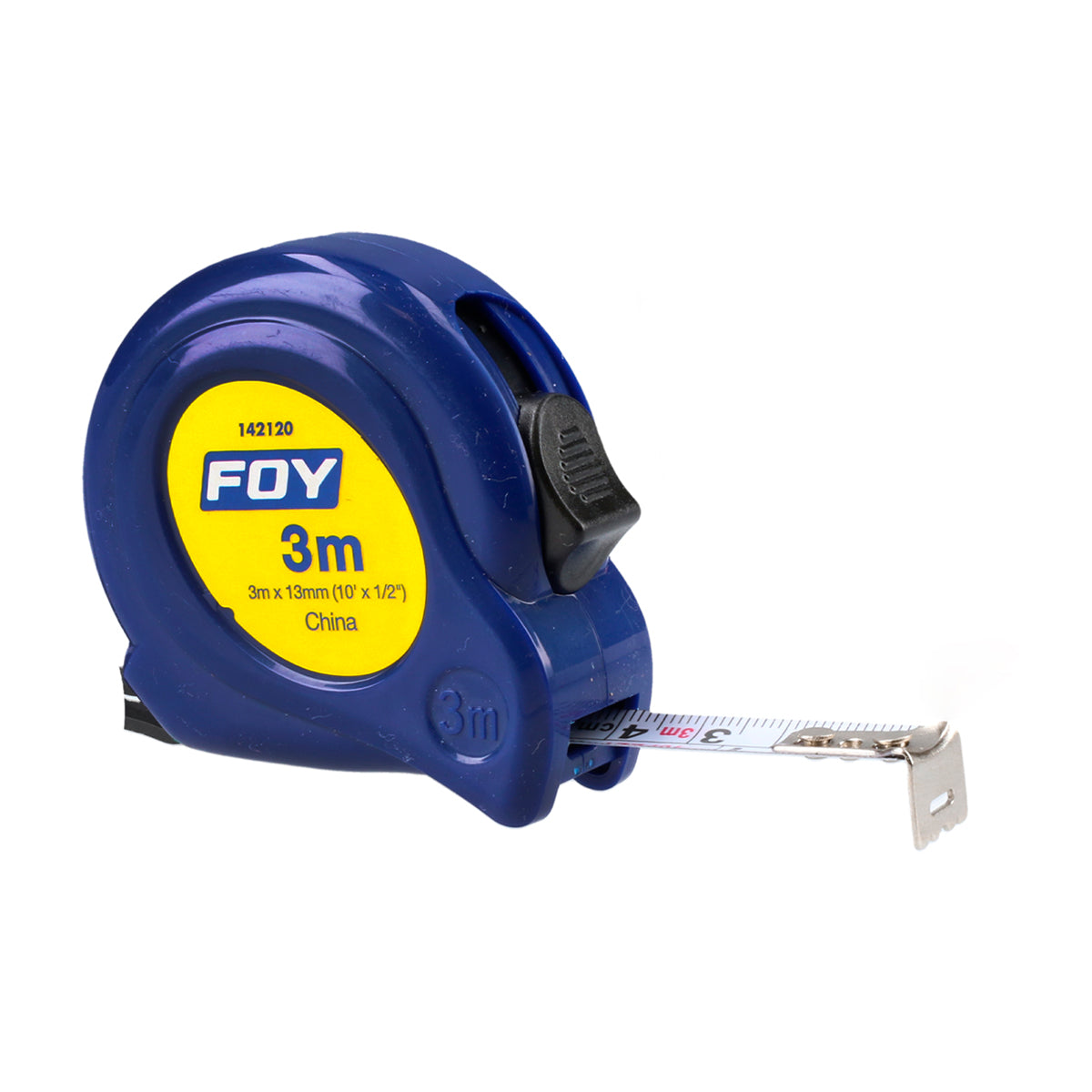 FLEXÓMETRO CON CARCASA DE PLÁSTICO 3 M X 1/2", AZUL SURTEK
