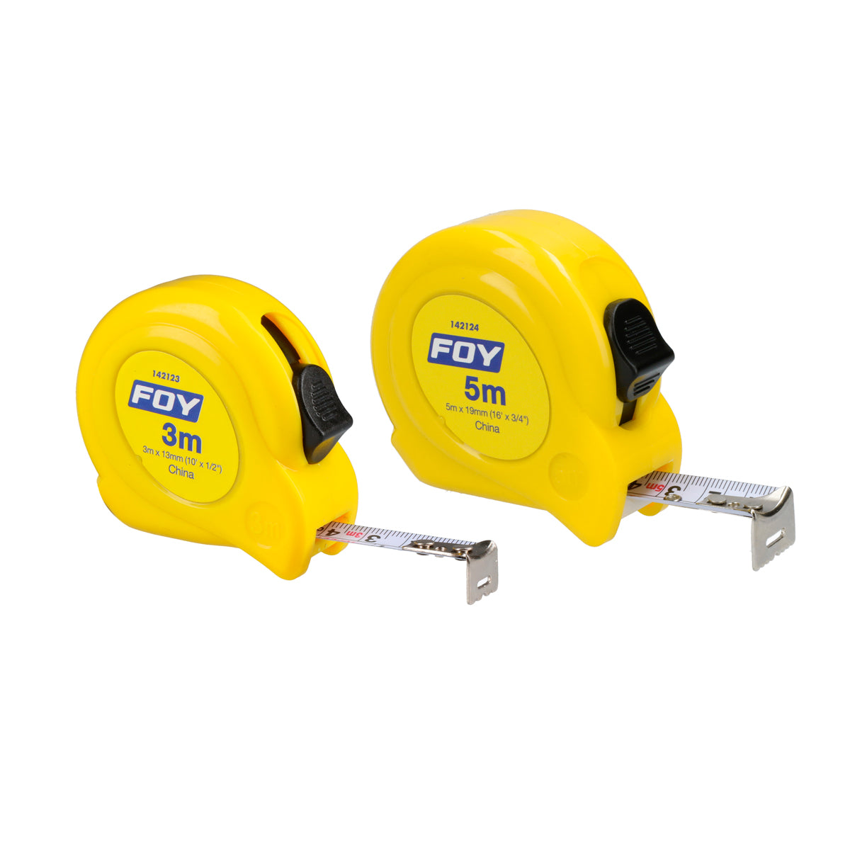 FLEXÓMETRO CON CARCASA DE PLÁSTICO 3 M X 1/2", AMARILLO SURTEK