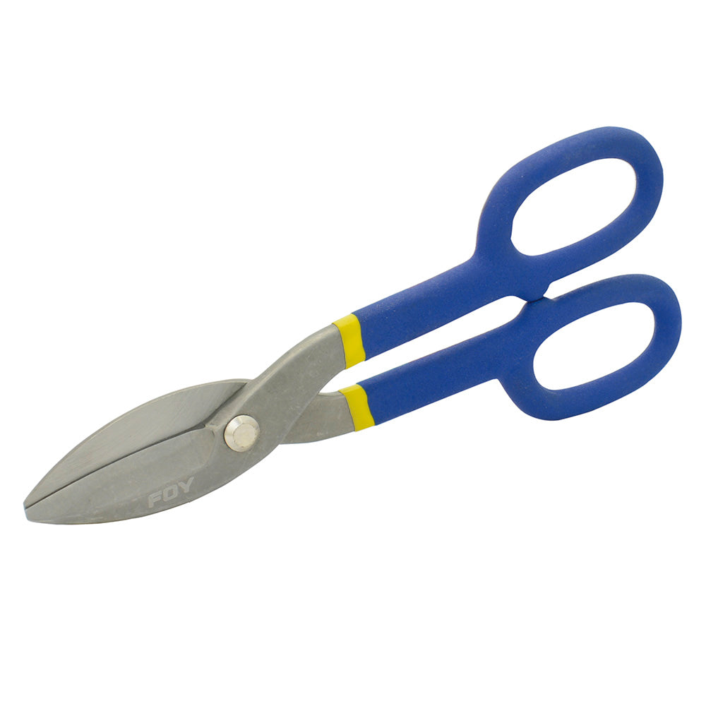 TIJERA PARA HOJALATERO 10" CON MANGO RUBBER GRIP FOY