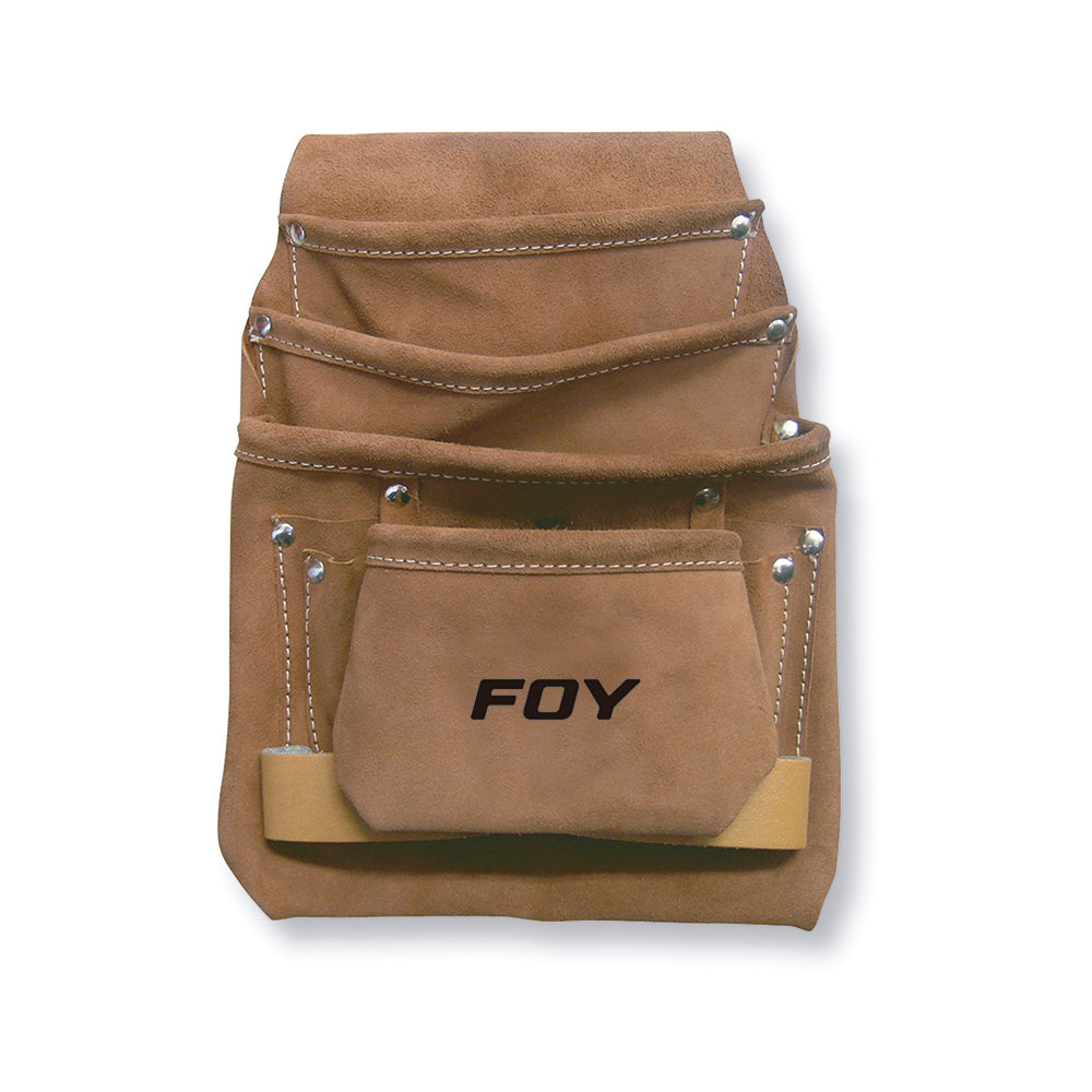 PORTAHERRAMIENTAS CON 4 BOLSILLOS DE CUERO FOY