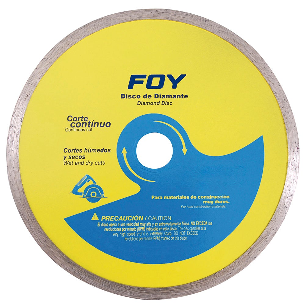 DISCO DE DIAMANTE CONTINUO, 4-1/2" FOY