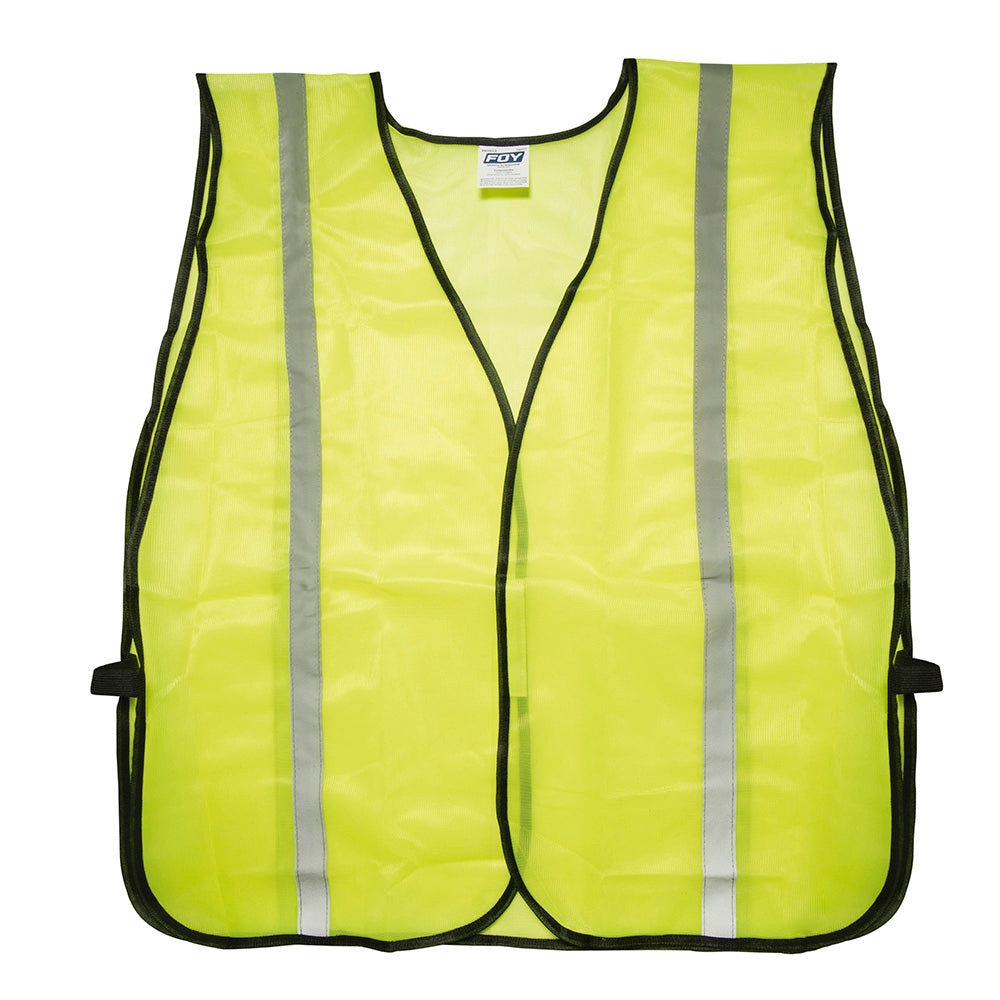 CHALECO DE SEGURIDAD DE ALTA VISIBILIDAD DE MALLA DE POLIÉSTER UNITALLA COLOR AMARILLO FOY