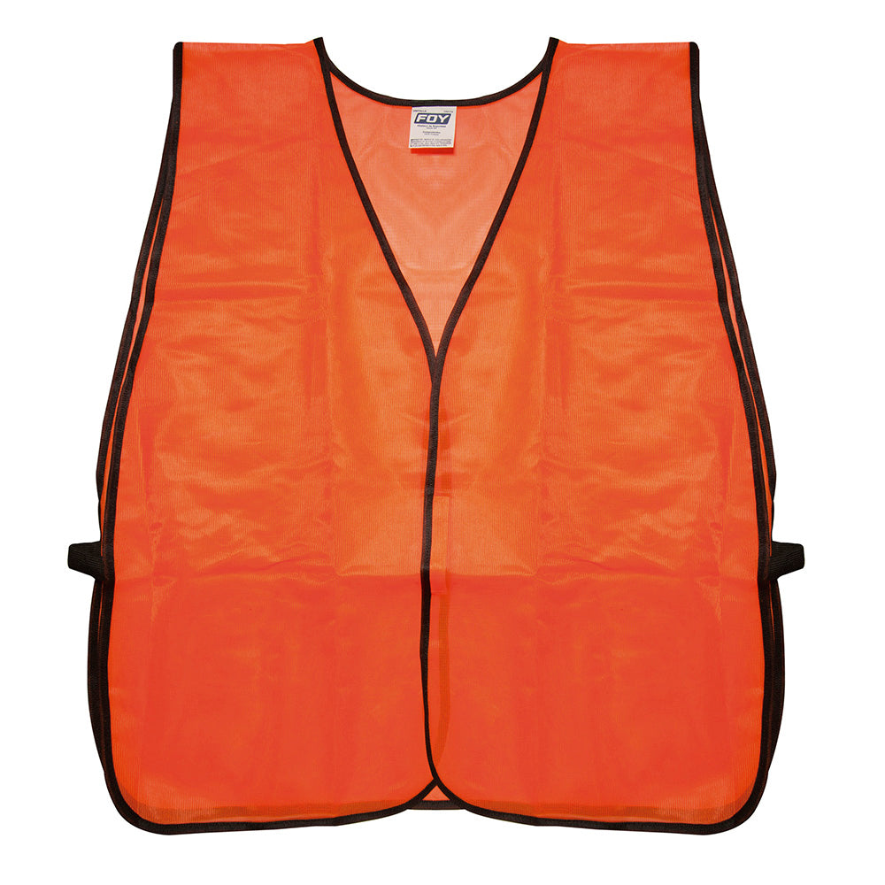 CHALECO DE SEGURIDAD DE MALLA DE POLIÉSTER PARA USO DE DÍA UNITALLA COLOR NARANJA FOY
