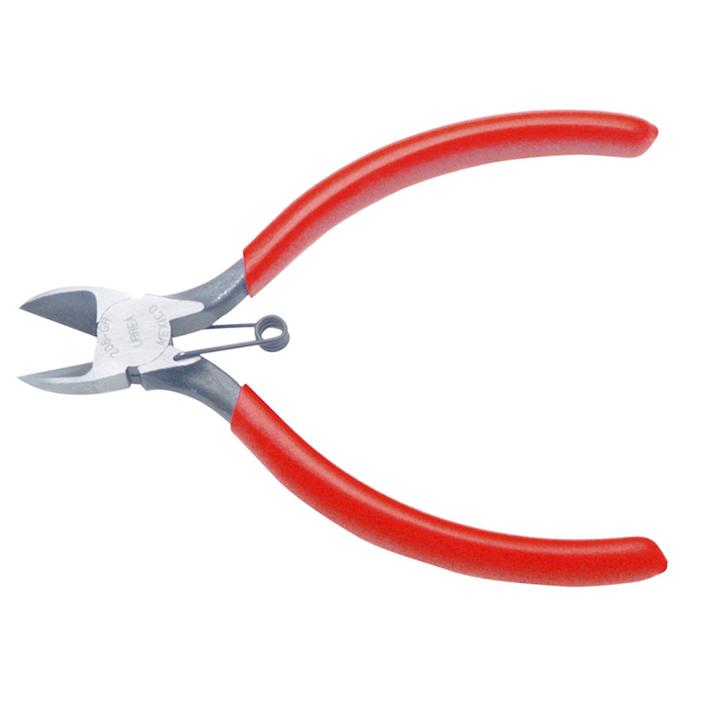 PINZA CON MANGO RUBBER GRIP DE 6-1/64" CORTE DIAGONAL CON RESORTE URREA