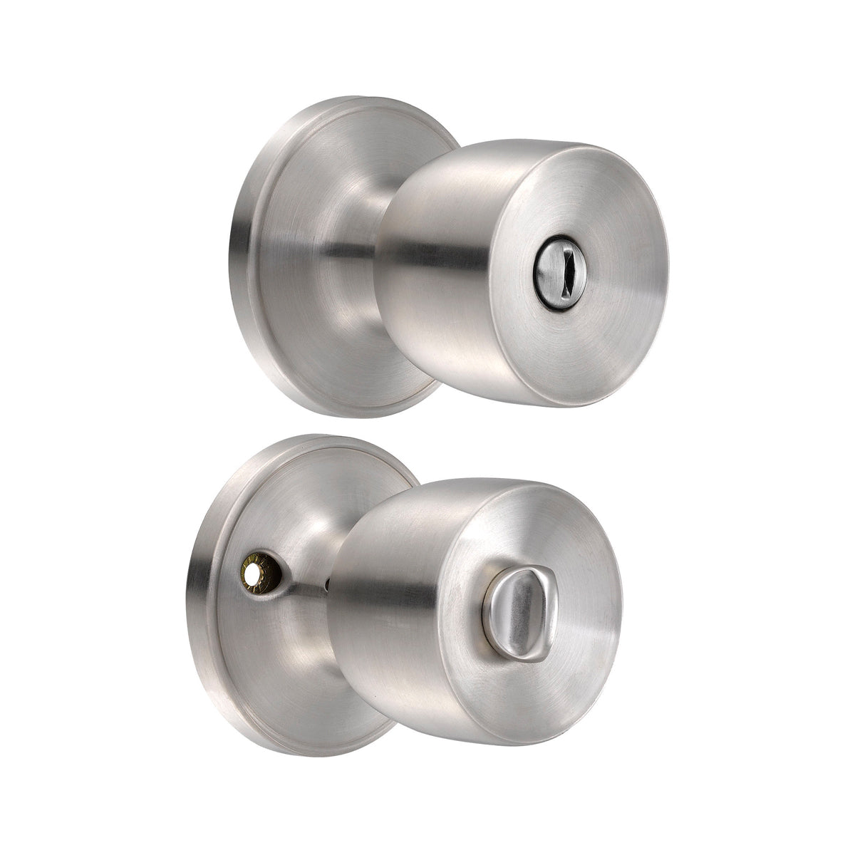 POMO TUBULAR COPA RECTA FUNCIÓN BAÑO, ACERO INOXIDABLE, LLAVE ESTÁNDAR, BLÍSTER LOCK