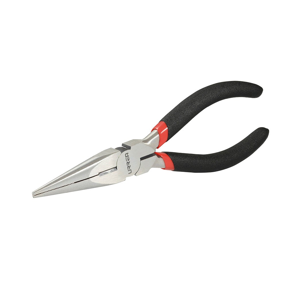 PINZA CON MANGO RUBBER GRIP DE 6-3/4" PUNTA LARGA CORTE LATERAL URREA