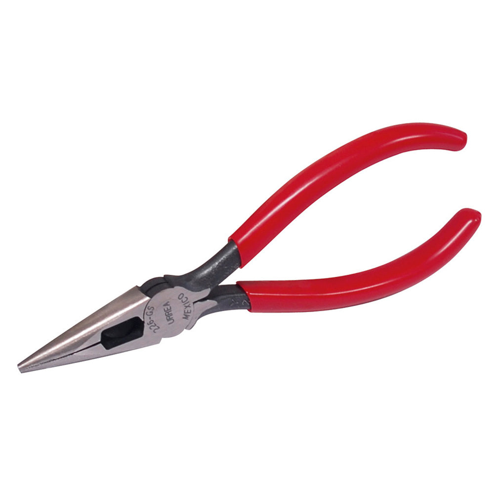 PINZA CON MANGO RUBBER GRIP DE 6-1/4" PUNTA CÓNICA CORTE LATERAL URREA