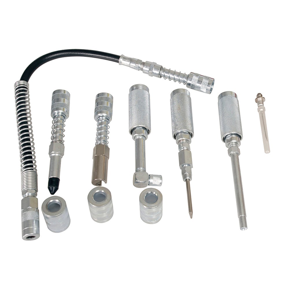 JUEGO DE ACCESORIOS PARA INYECTOR DE GRASA, 7 PIEZAS URREA