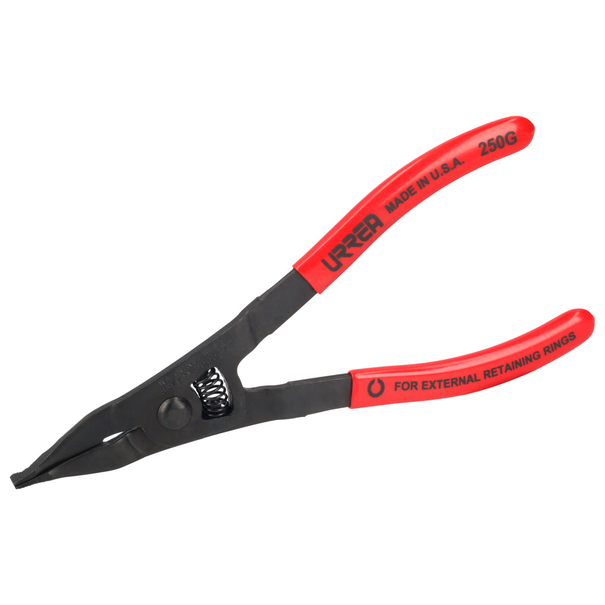 PINZA CON MANGO RUBBER GRIP PARA ANILLOS DE RETENCIÓN PUNTA PLANA 8-3/4" URREA