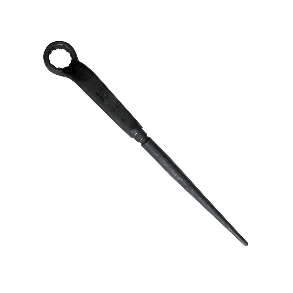 LLAVE ACODADA DE ALTA PALANCA FOSFATIZADA CON COLA EN PULGADAS, 12 PUNTAS, 1-1/16" URREA