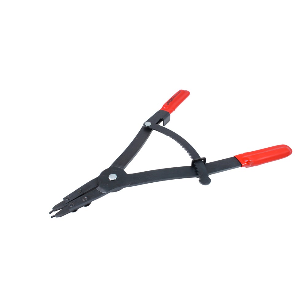 PINZA PARA ABRIR ANILLOS DE RETENCIÓN CON MECANISMO DE MATRACA URREA