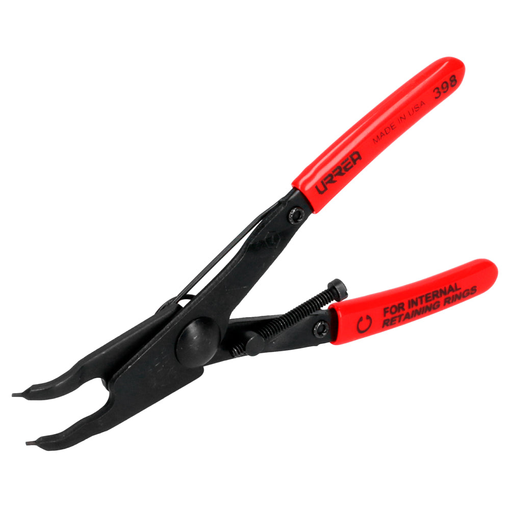 PINZA CON MANGO RUBBER GRIP PARA ANILLOS DE RETENCIÓN FIJAS TIPO INTERNO ÁNGULO DE 45° URREA