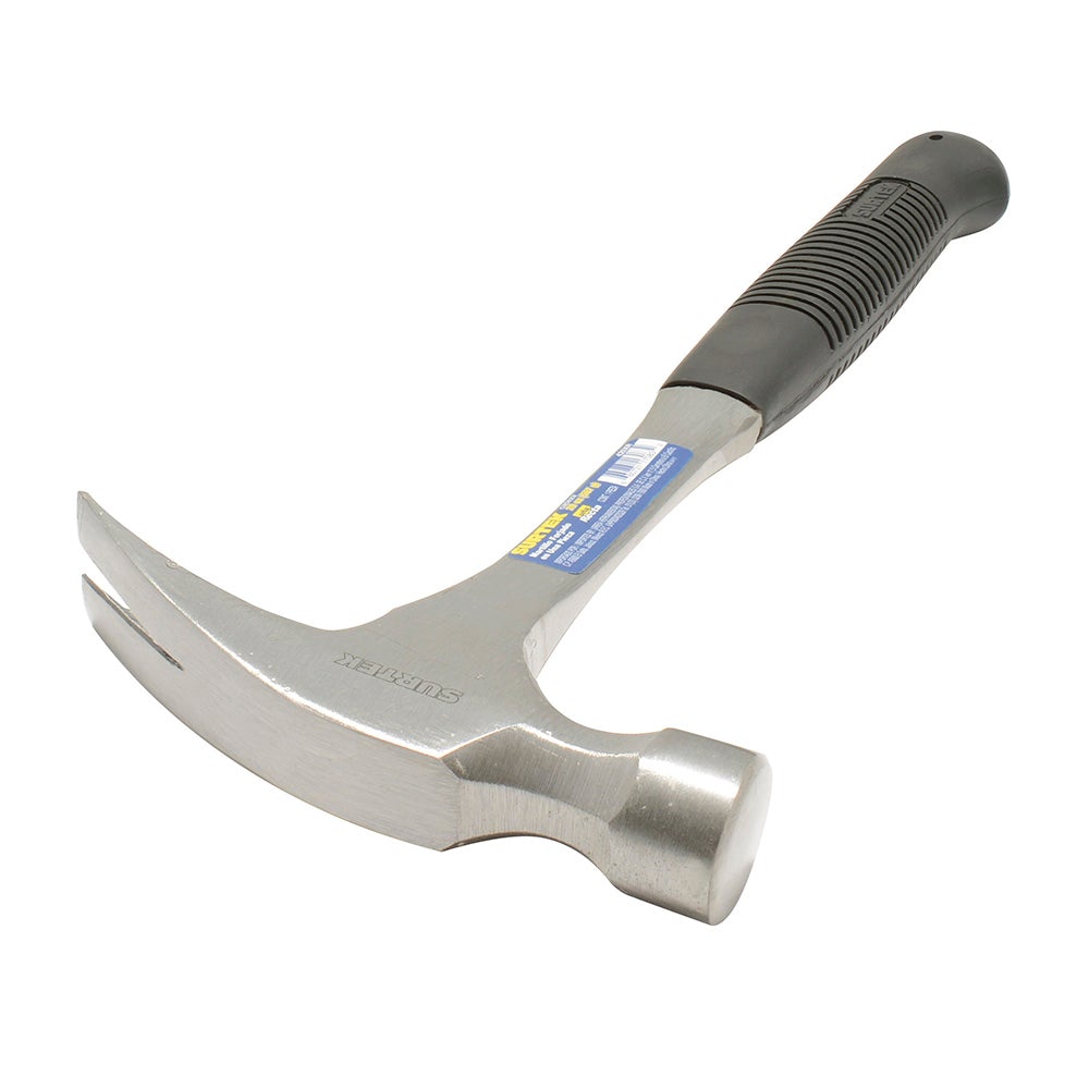 MARTILLO DE UÑA RECTA FORJADA EN UNA PIEZA CON MANGO DE NEOPRENO DE 13", 16 OZ SURTEK