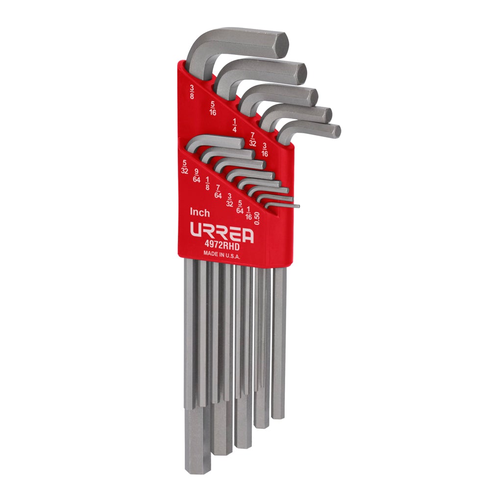 JUEGO DE 13 LLAVES HEXAGONALES TIPO "L", EN PULGADAS HEAVY DUTY URREA