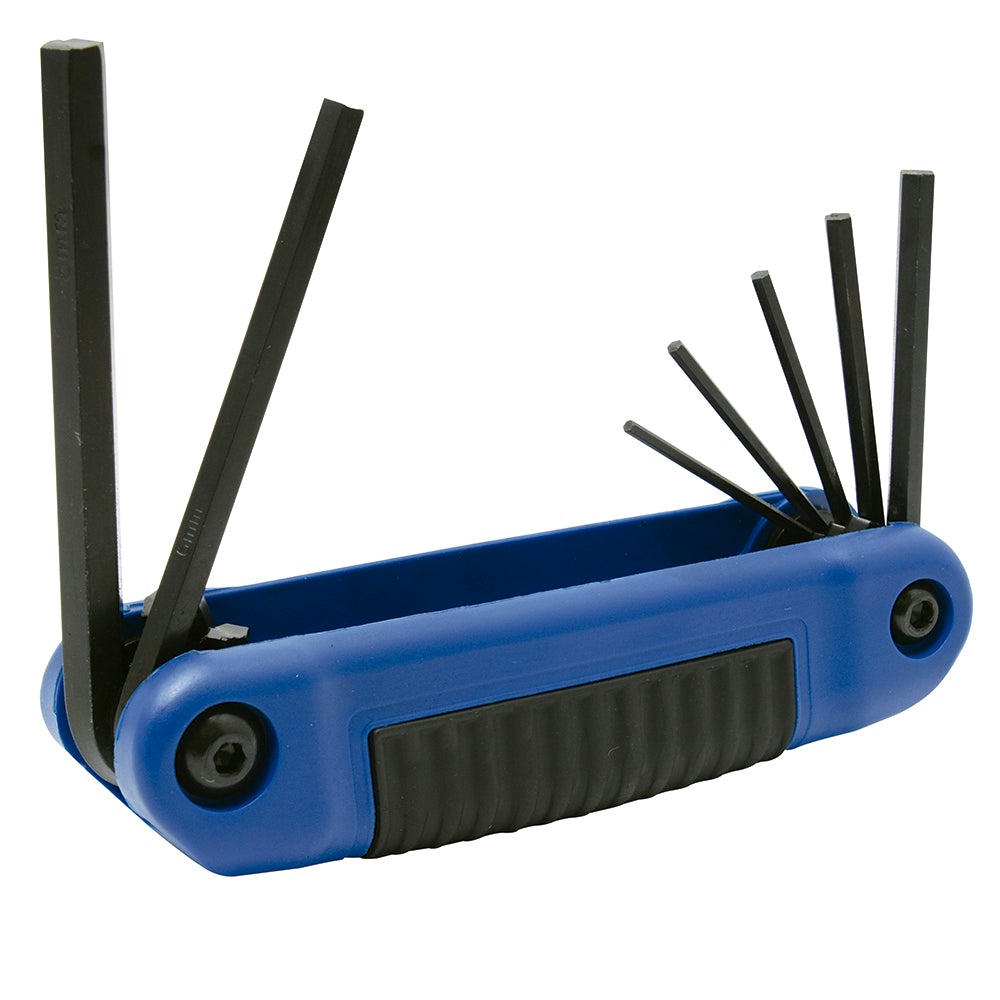 JUEGO DE 7 LLAVES HEXAGONALES MÉTRICAS TIPO NAVAJA URREA