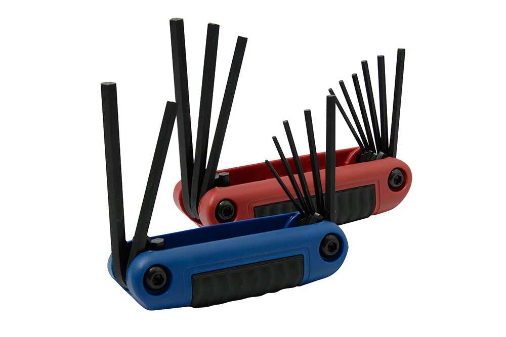 JUEGO DE 16 LLAVES HEXAGONALES COMBINADAS TIPO NAVAJA URREA