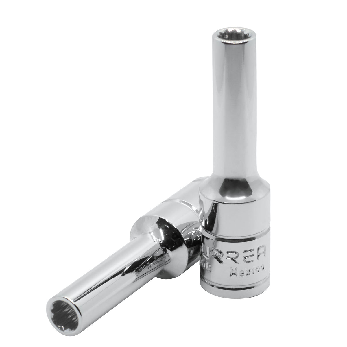 DADO LARGO MÉTRICO CUADRO DE 3/8", 6 PUNTAS, 8 MM URREA