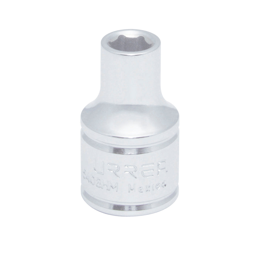 DADO MÉTRICO CUADRO DE 1/2", 6 PUNTAS, 8 MM URREA