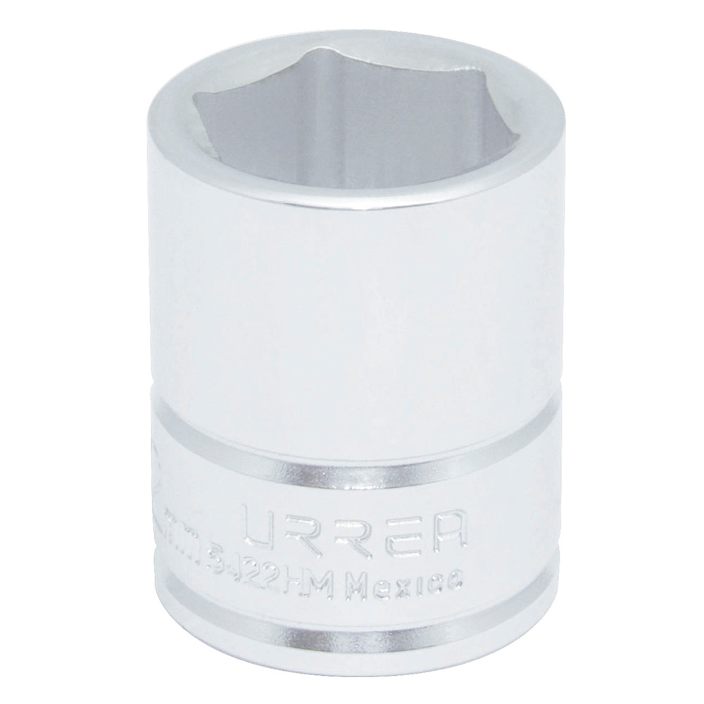 DADO MÉTRICO CUADRO DE 1/2", 6 PUNTAS, 22 MM URREA