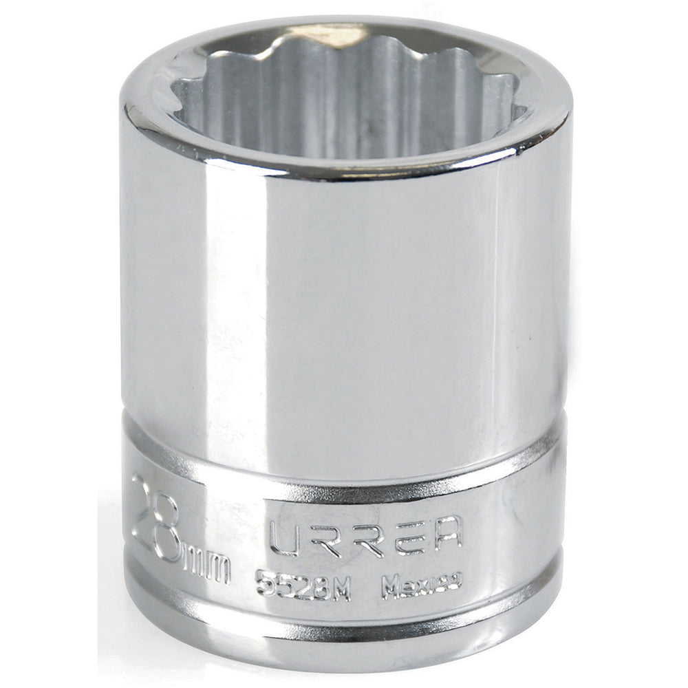 DADO MÉTRICO CUADRO DE 3/4", 12 PUNTAS, 28 MM URREA