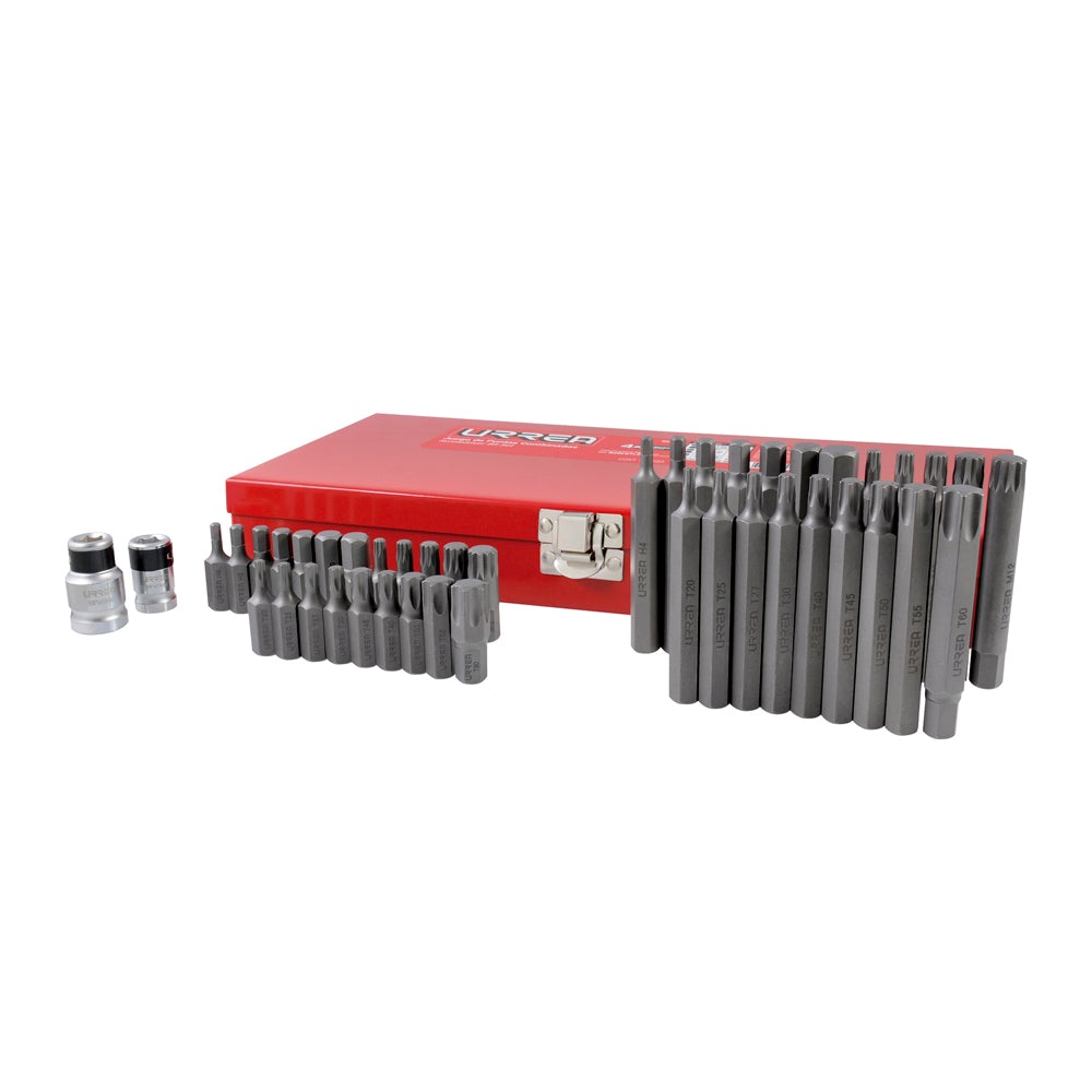 JUEGO COMBINADO DE PUNTAS HEXÁGONO DE 3/8" CON ADAPTADORES, 44 PIEZAS URREA