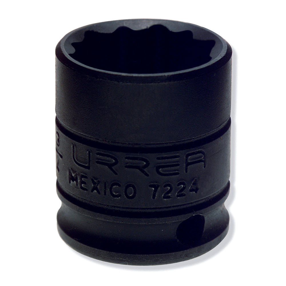 DADO DE IMPACTO EN PULGADAS CUADRO DE 3/8", 12 PUNTAS, 3/4" URREA