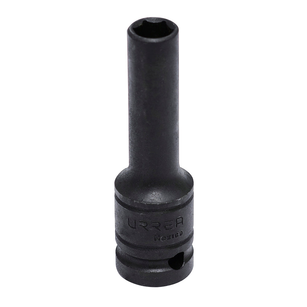 DADO DE IMPACTO LARGO PARED DELGADA MÉTRICO CUADRO DE 1/2", 6 PUNTAS, 13 MM URREA