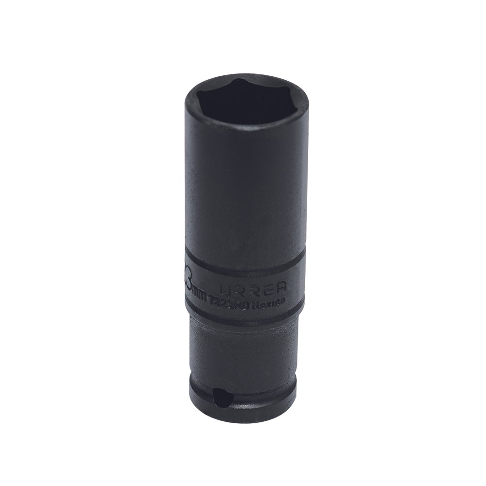 DADO DE IMPACTO LARGO PARED DELGADA MÉTRICO CUADRO DE 1/2", 6 PUNTAS, 23 MM URREA