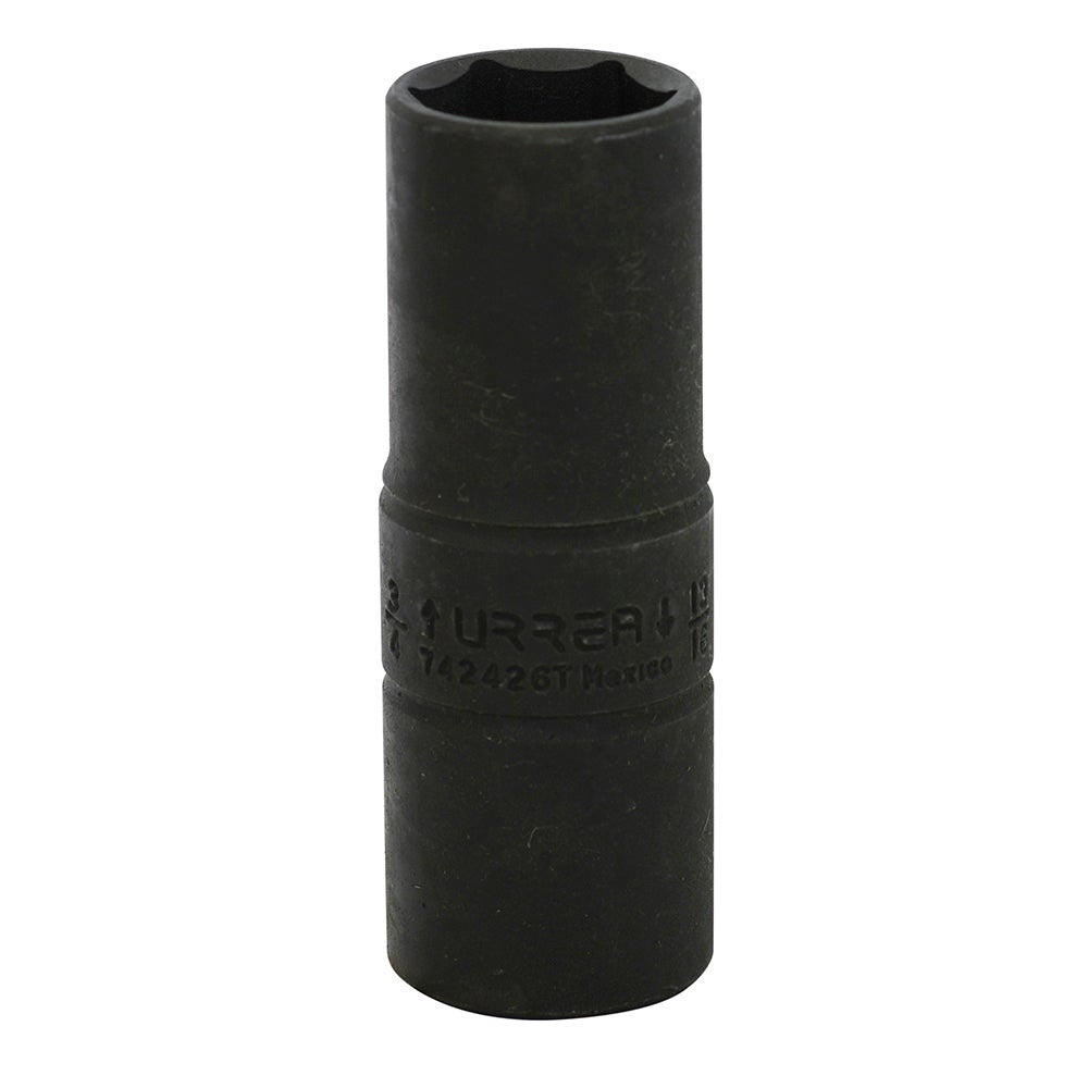 DADO DE IMPACTO LARGO DOBLE BOCA EN PULGADAS CUADRO DE 1/2", 3/4" X 13/16" URREA