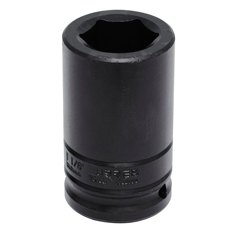 DADO DE IMPACTO LARGO EN PULGADAS CUADRO DE 3/4", 6 PUNTAS, 1-1/8" URREA