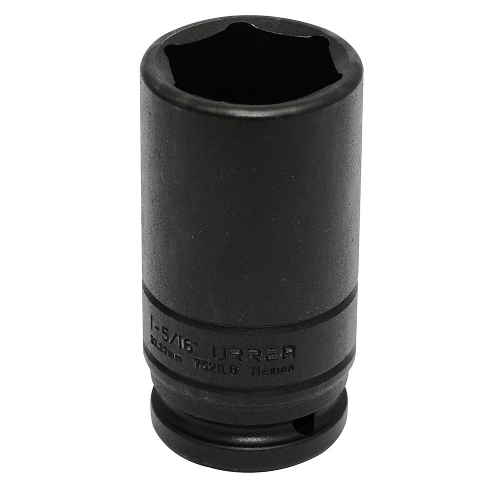 DADO DE IMPACTO LARGO PARED DELGADA EN PULGADAS CUADRO DE 3/4", 6 PUNTAS, 1-5/16" URREA