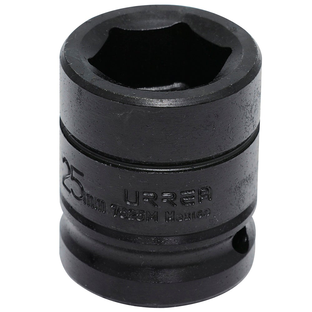 DADO DE IMPACTO MÉTRICO CUADRO DE 3/4", 6 PUNTAS, 25 MM URREA